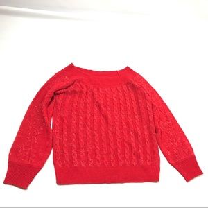 Ashley Stewart 14/16 Off Shoulder Metallic Sweater